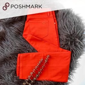 Tory Burch BNWT Super Skinny Red Jeans Size 29